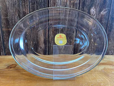 Buy Pre 1950's JAJ Pyrex Clear Glass Large Serving Charger Plate NEW OLD STOCK 14  • 12£
