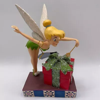 Buy Disney Traditions Pixie Dusted Present Tinker Bell Figurine 4051970 Damaged • 29.95£