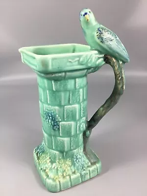 Buy Vintage Wade Green Pottery BIRD BATH JUG / VASE- 26cm H - Art Deco Style-VGC • 35£