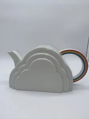 Buy Rare Vandor San Francisco Vintage 1978 Porcelain Clouds & Rainbow Teapot • 179.78£