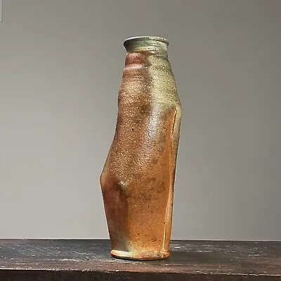 Buy Vintage Organic Modern Wood Fired Ceramic Vase, Signed • 158.24£