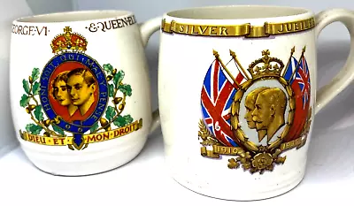Buy Pair Of Coronation/Jubilee British Pottery Manufacturers Federation Mugs • 12.99£