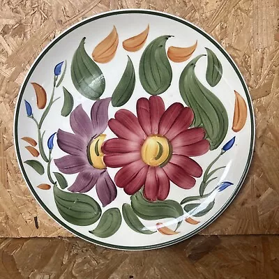 Buy Vintage Royal Victoria Wade Pottery Hand Painted Floral Wall Dinner Plate 24cm • 4.99£