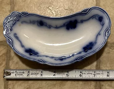 Buy WH Grindley And Son Flow Blue The Imperial Clover Pattern Bone Dish 7.5” • 26.09£