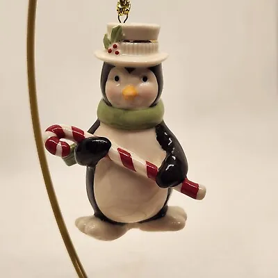 Buy Lenox Christmas Ornament  Holiday Figurine Penguin With Candy Cane  • 15.38£