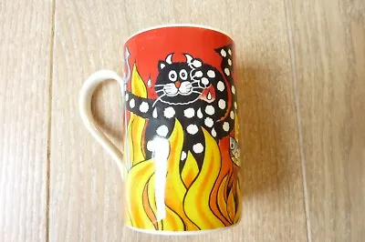 Buy Dunoon Stoneware Mug Cat In Hells Chance By Jane Brookshaw. VGC • 7.95£