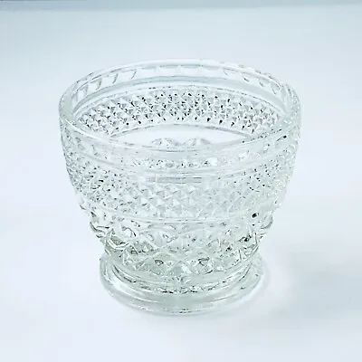 Buy Vintage Anchor Hocking Open Sugar Bowl Clear Glass With Diamond Design 3  • 11.56£