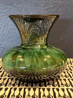 Buy Original Blue Mountain Pottery Vase Canada Green Black • 20£
