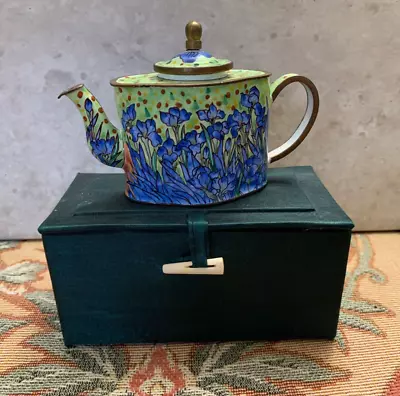 Buy Trade & Aid Mini Enamel Teapot - Van Gogh Irises -  Charlotte Di Vita - 2322UK • 24.95£