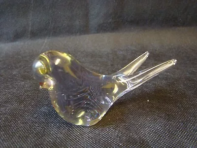 Buy Unmarked Clear Glass Bird Paperweight (not Wedgwood) • 8£