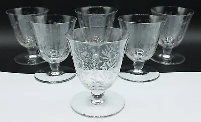 Buy French Baccarat Crystal Argentina Pattern Wine Glasses Set Of Six (6) • 940.45£