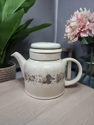 Buy Vintage Large Royal Doulton Lambethware Harvest Garland Tea Pot - 27cm • 10£