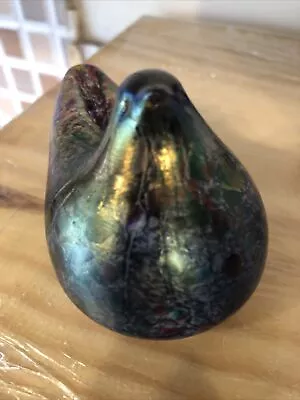 Buy Isle Of Wight Summer Fruits Mulberry Iridescent Glass Bird Paperweight • 40£