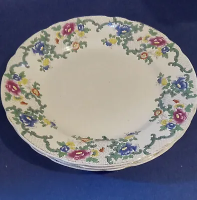 Buy Vintage Royal Cauldon Set Of 3  Victoria  Pattern Dinner Plates • 25£