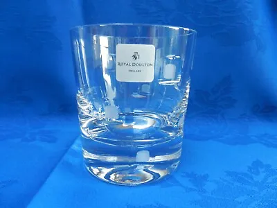 Buy Royal Doulton Large Metro Cut & Etched Whiskey Glass Signed With Label • 24.99£