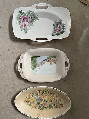Buy Ridgway Pottery  Oval Floral Sandwich/Plates • 15£