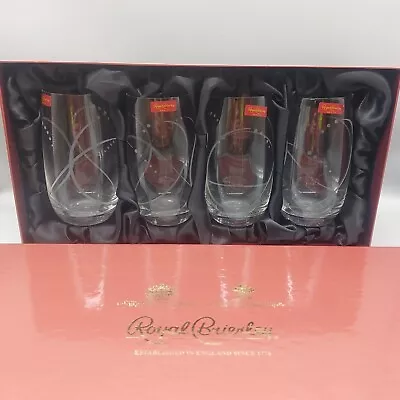 Buy Royal Brierley Crystal Highball Glasses X4 Boxed • 50£