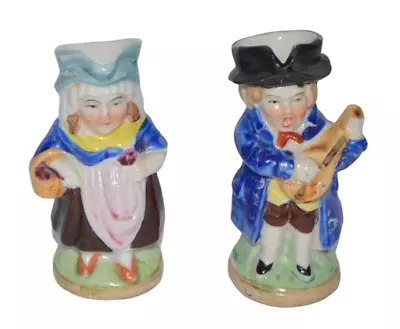 Buy Vintage Man & Lady Toothpick Holders Toby Jugs Made In Japan Ceramic  • 14.47£