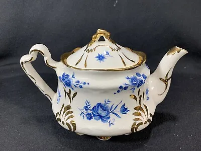Buy Vintage Original Arthur Wood Blue Roses Floral Gold Trim China Teapot Tea Pot  • 51.97£