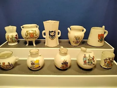 Buy Collection Of 10 W.H.Goss Crested Ware China. Scotland  • 15£