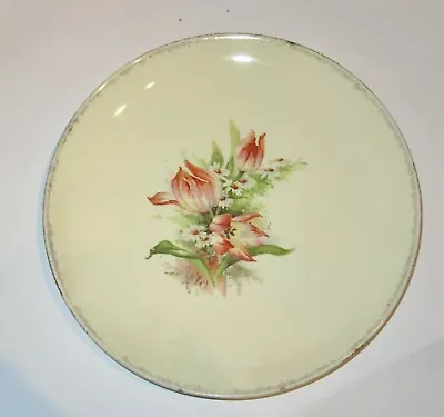 Buy Woods Ivory Ware Vintage Plate:   8 Inch Floral Design Plate. • 1.49£
