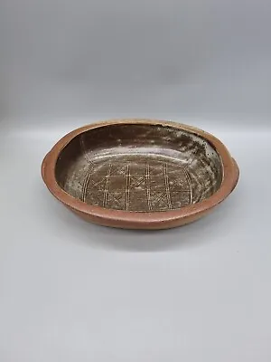 Buy A Chris Lewis, Heighton Pottery, Geometric Decorated Large Dish • 65£