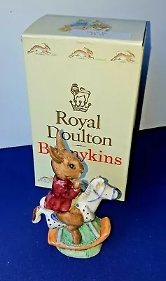 Buy Early Rare Boxed Royal Doulton Bunnykins  Tally Ho  #DB 12  C.1974 Rocking Horse • 27.67£