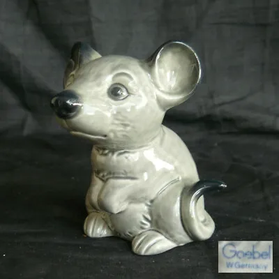 Buy Goebel - Porcelain Figure Mouse - Gray - Like Uli Stone - 1st Wahl - TOP • 31.01£