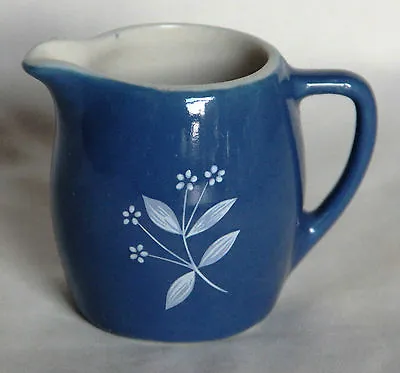 Buy Vintage Miniature Glossy Blueware Jug -  New Devon Pottery • 7£