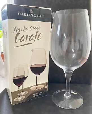 Buy Dartington Jumbo Glass Wine Carafe 1.8 Litre New In Box With Label • 17.50£
