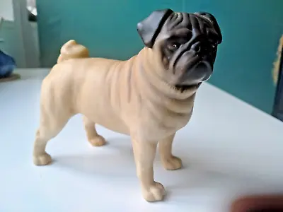 Buy Beswick Pug Dog Figurine Cutmil Cupie Fawn Matte Finish • 9.99£