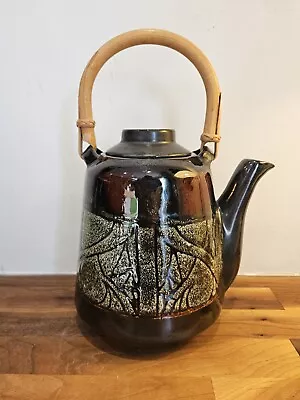 Buy Celtic Pottery Newlyn Phoenix Teapot - Cane Handle Cornwall Studio  • 30£