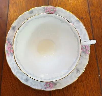 Buy Vintage Tuscan Fine English Bone China Tea Cup And Saucer Pink Floral Gold 510H • 12.32£