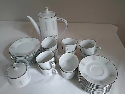 Buy Very Chic 1960s Noritake Isabella Coffee Set, Very Good Condition • 10£