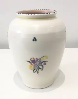 Buy Poole England Bud Vase Ivory Hand-Painted Floral Design Art Pottery Ceramic • 14.99£
