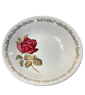 Buy Vintage Swinnertons Staffordshire England Porcelain Round Serving Bowl 9” Rose • 24.97£