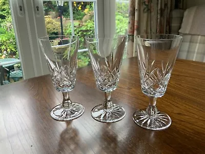 Buy 3 X EDINBURGH CRYSTAL OBAN PATTERN 14cm CHAMPAGNE GLASSES • 25£