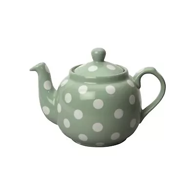 Buy London Pottery Farmhouse 1 Litre Teapot With Mesh Filter Green White Spots • 19.99£