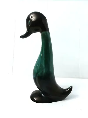 Buy 11  Blue Mountain Pottery Canadian Goose Duck Green & Black Drip Glaze Figure • 8.02£