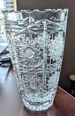 Buy Vintage Polish Cut Lead Crystal Vase 6  • 22.68£