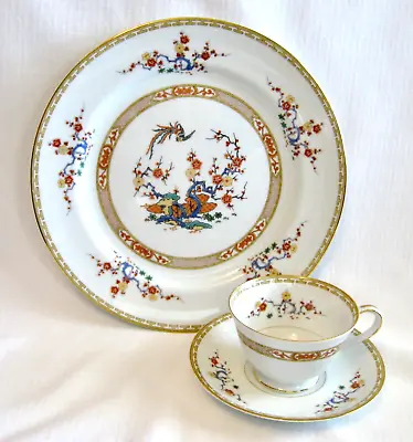 Buy NORITAKE HAWTHORNE Dinner Plate, Cup & Saucer Japan Porcelain Dinnerware 1949 • 18.94£