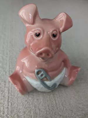 Buy NatWest Pig Piggy Bank 'Woody' By Wade With Original Stopper • 4.99£