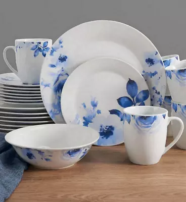Buy Fitz & Floyd Porcelain 32 Pc Blooms Dinnerware Set Service/8 ON CLEARANCE SALE • 134.46£