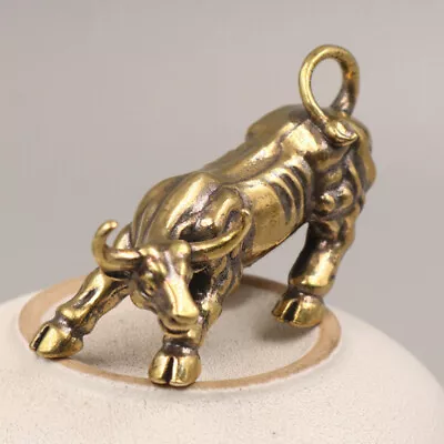 Buy BESPORTBLE 2pcs Brass Bull Figurines Chinese Zodiac Cow Ornament • 9.78£