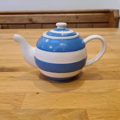 Buy Cornishware Teapot T G Green Blue White Stripe Small Betty • 39.99£