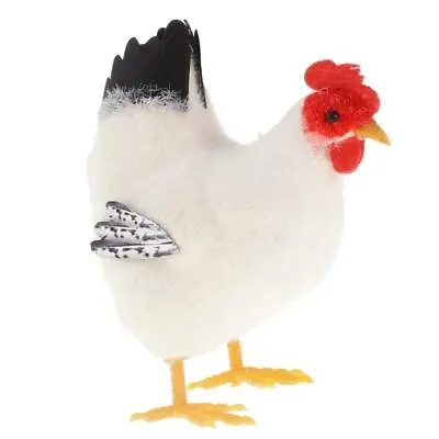 Buy Artificial Chicken Bird Farm Animals Figurine Figures Ornament Home Decor • 4.79£