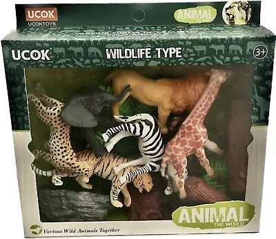 Buy 12pc Jungle Animal Figure Toy Set Safari Wild Animals Kids Toddler Play Gift UK • 9.99£