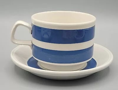 Buy True Vintage Cornish Ware Cup And Saucer Blue & White Stripes Made In England —B • 8.99£
