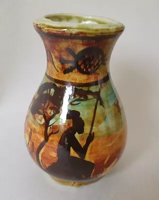 Buy Australia Studio Pottery Vase Ethnic Australia Adelaide Pottery Didgeridoo Vase • 6.50£
