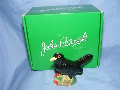 Buy John Beswick Blackbird Bird JBB33 Collectable Ornament Brand New In Stock • 26.68£